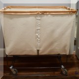 Z04. Steele canvas laundry cart. 